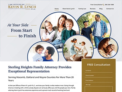 Law Firm Website design for Law Offices of Kevin R. L…