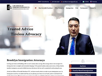 Law Firm Website design for The Law Offices of Farruk…