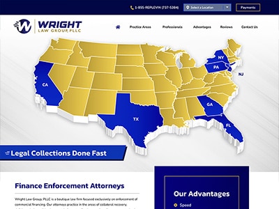 Law Firm Website design for Wright Law Group, PLLC