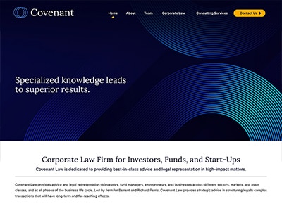 Law Firm Website design for Covenant