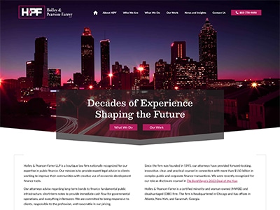 Law Firm Website design for Holley & Pearson-Farrer L…