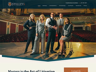 Law Firm Website design for Stilley Law