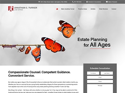 Law Firm Website design for Jonathan C. Turner Law Of…