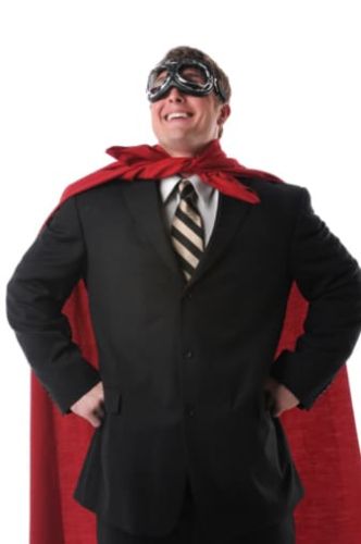 Super Lawyer with Cape